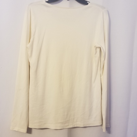 J JILL WOMAN CREAM IVORY OFF WHITE TOP SHIRT - Picture 8 of 8